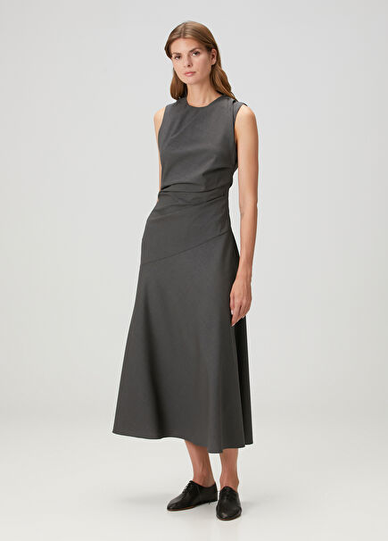 Dark Grey Midi Dress