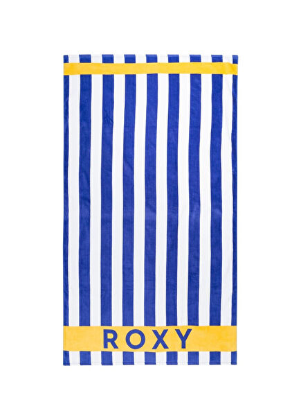 Cold Water Printed Navy Blue Women's Beach Towel