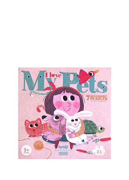 I Love My Pets Puzz Unisex Çocuk Puzzle