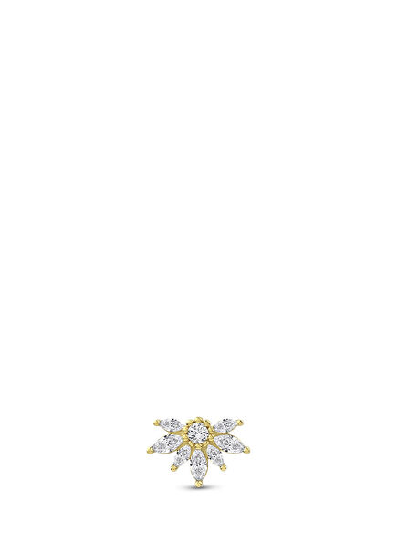 Bouquet 14K Gold Women Piercing Earrings