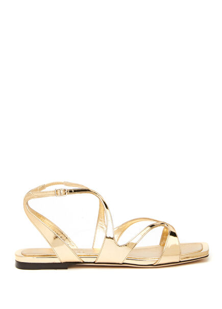 Ayla Gold Women's Leather Sandals