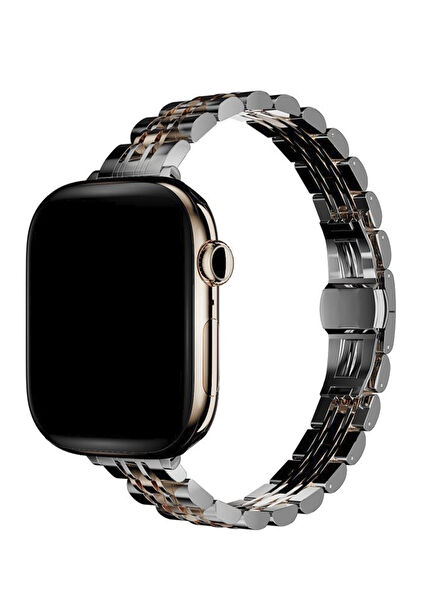Apple Watch Uyumlu Noctura Elegance Çelik Akıllı Saat Kordon