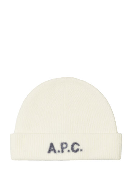 Cream Logo Men's Wool Beanie
