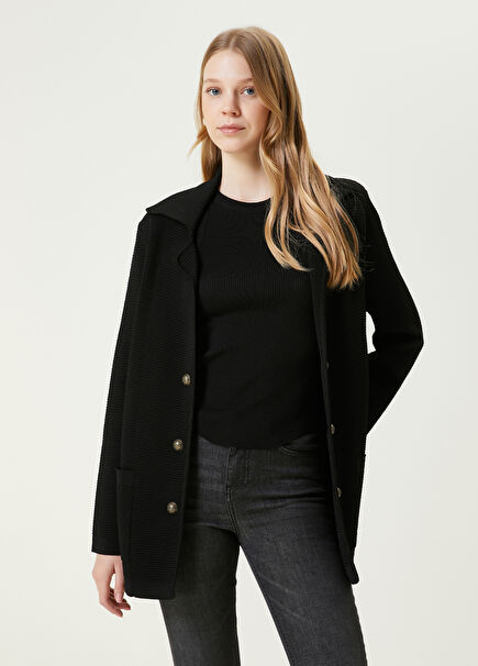 Siyah Triko Ceket