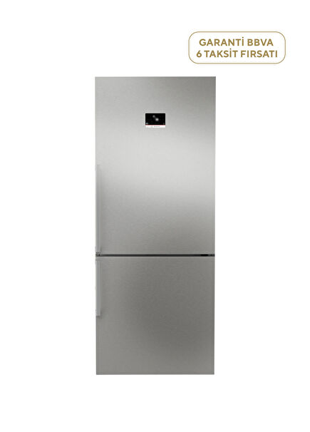 KGP76AIC0N Serie 8 Inox NoFrost Refrigerator with Bottom Freezer 631 lt