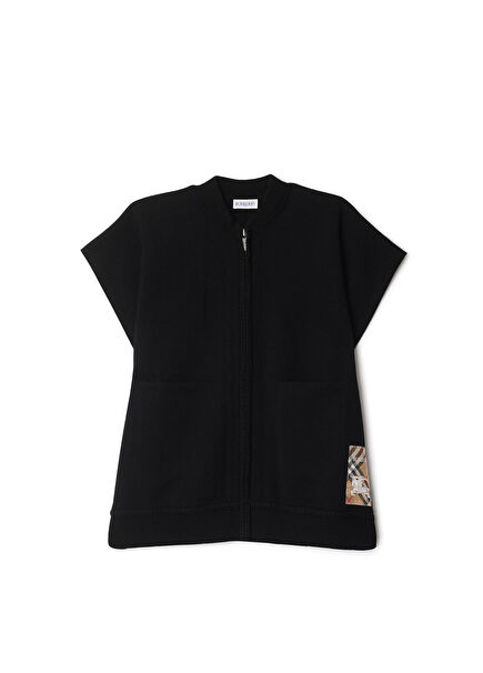 Blanket Label Wool Blend Black Unisex Kids Vest