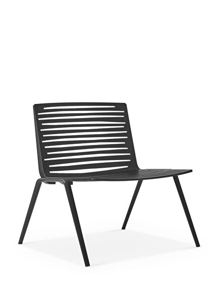 Zebra Lounge Metallic Grey Sleeveless Chair