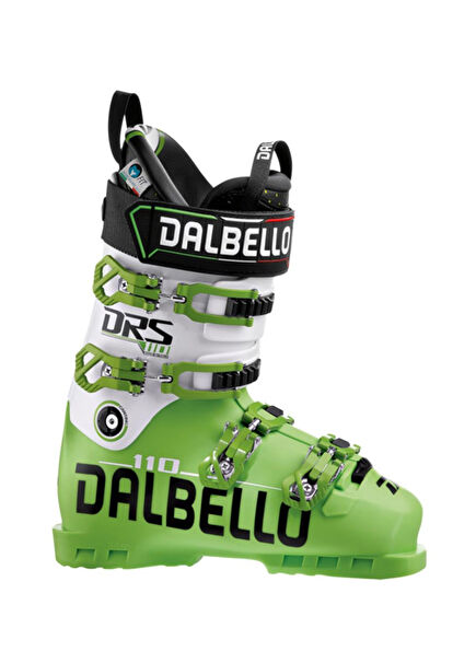 DRS 110 Green Unisex Racing Ski Boot