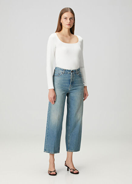 Betty Blue Crop Straight Jeans
