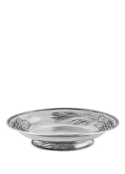 Tin-Decorated Oval Platter 34 cm