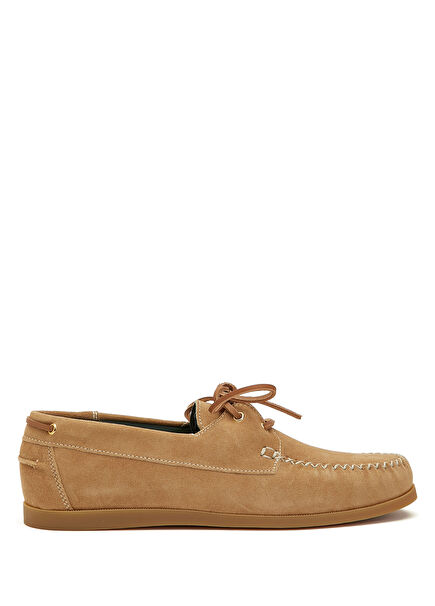 Bej Erkek Süet Loafer