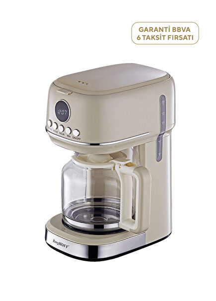 Gem Retro 15 Cups Vanilla Cream Color Filter Coffee Maker