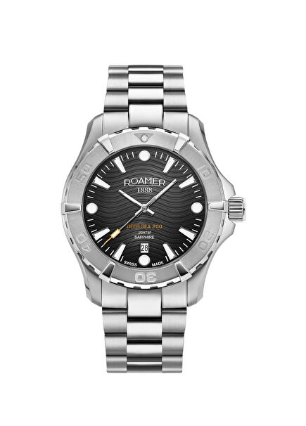 860833-41-55-70 Grey Steel Men's Wristwatch