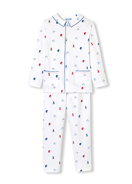 Paris Motifli Erkek Çocuk Pijama Takımı