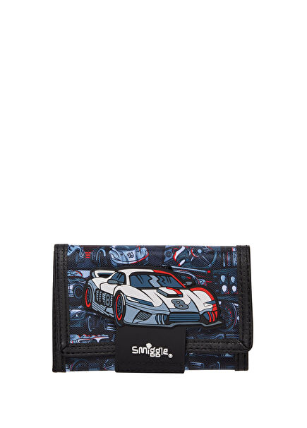 Limitless Araba Desenli Siyah Erkek Çocuk Cüzdan