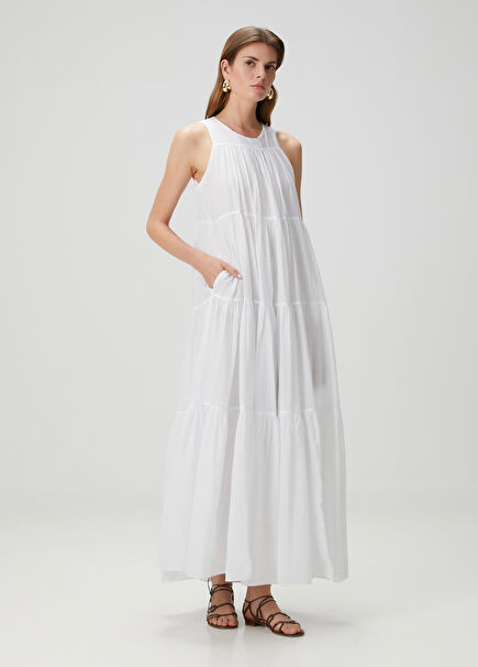 White Maxi Beach Dress