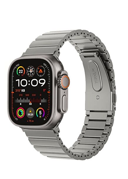 Aero Titan Apple Watch Uyumlu Titanyum Akıllı Saat Kordon