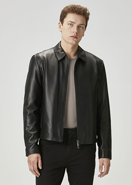 Black Leather Coat