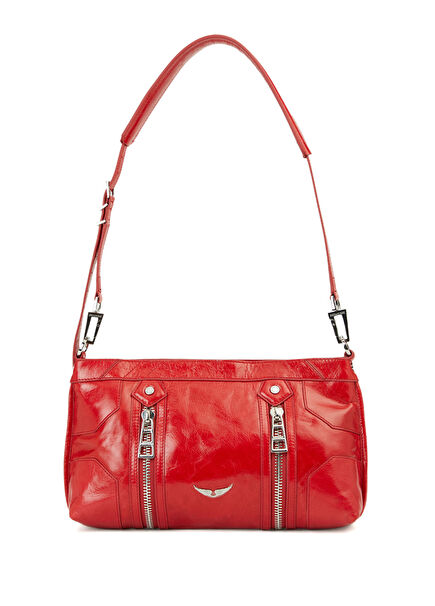 Sunny Mood Vintage Kırmızı Kadın Deri Çanta