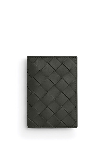 Navy Blue Men's Leather Card Holder