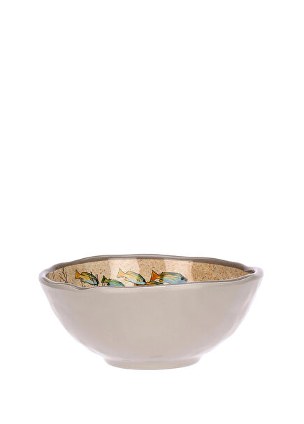 Sea Life Beige Melamine Bowl 15 cm