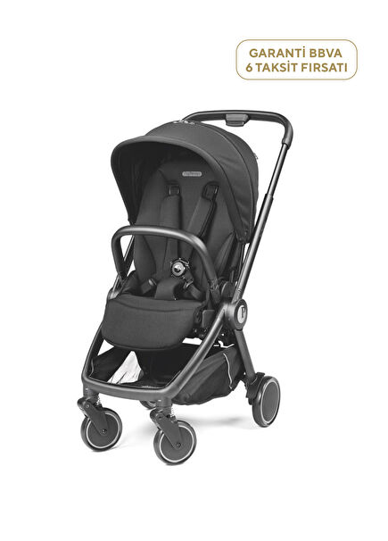 City Loop True Black Tek Elle Katlanabilen Çift Yönlü Bebek Arabası
