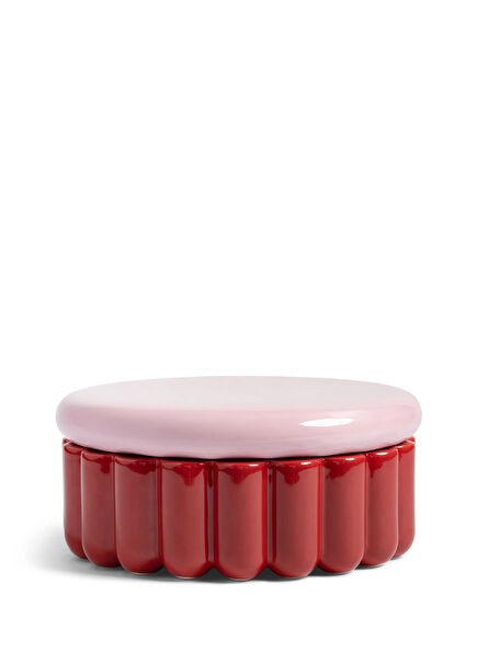 Charlo Red Porcelain Jar