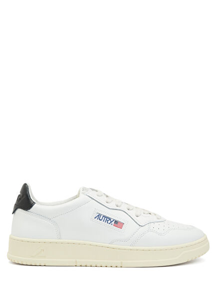 White Men's Leather Sneakers