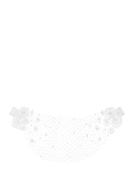 Leonie İncili Çiçekli Duvak Aksesuarı