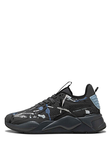 RS-X Splatters Gray Echo Cool Blue Unisex Sneaker 