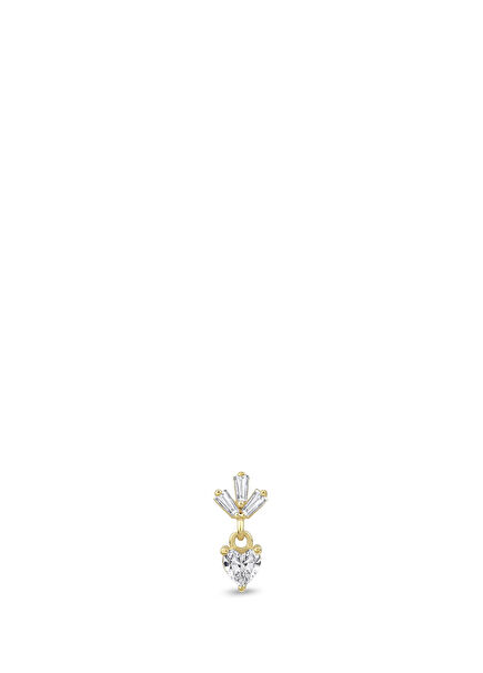 Heart Charm 14K Gold Women's Piercing