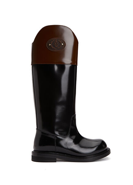 Olivia Siyah Kadın Deri Çizme