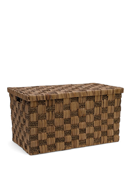 Ovia No:1 Brown Wicker Decorative Basket 70 cm
