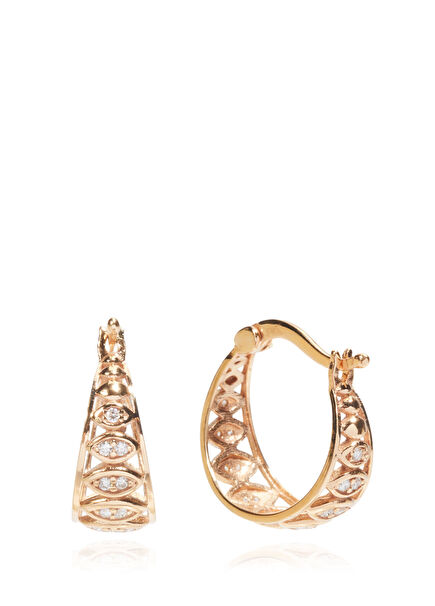 Pırlantalı Kadın Altın Küpe