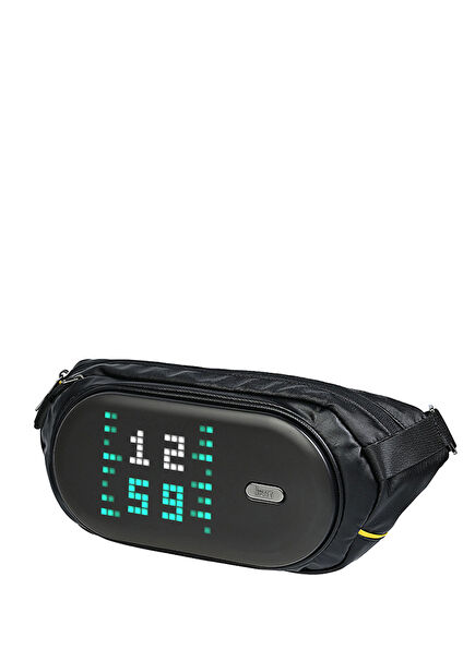 Pixoo Slingbag-C Siyah Ledli Ekran APP Kontrollü Cross Body Çapraz Çanta