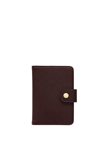 Pocket Journal Merlot Deri Çizgili Defter