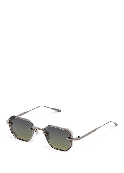 Juno-Two AKS-307C 47 Silver Acetate Unisex Sunglasses
