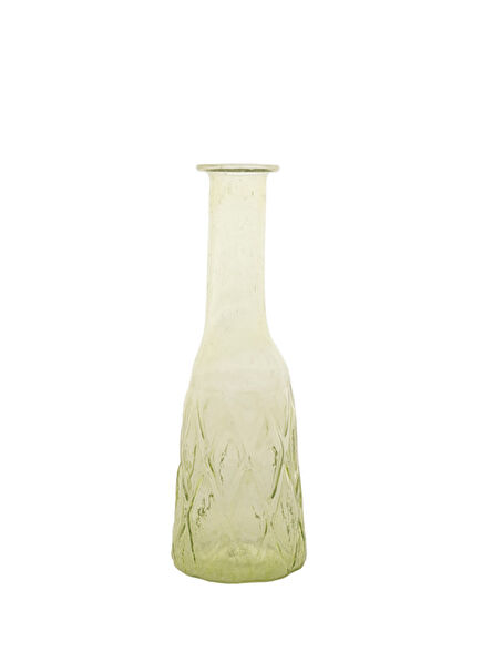 Light Green Glass Vase 18x8 cm