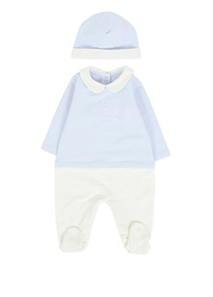 Light Blue Baby Romper Set