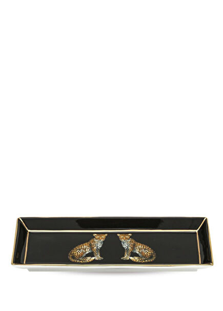 Mw Twin Leopards Rectangular Tray Kalemlik