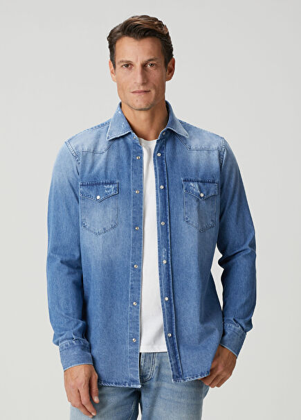 Blue Denim Shirt