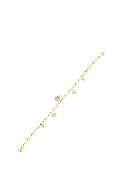 14K Gold Women's Bracelet with Twinkle Swarovski Stone