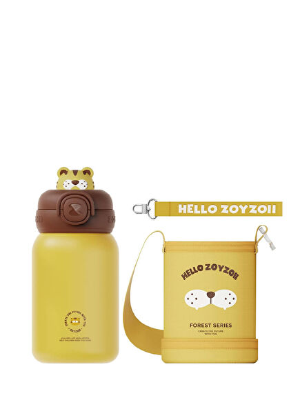 Animal Serisi Tiger Sarı Unisex Çocuk Termos Matara