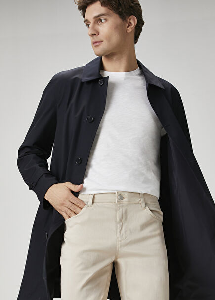 Navy Blue Overcoat