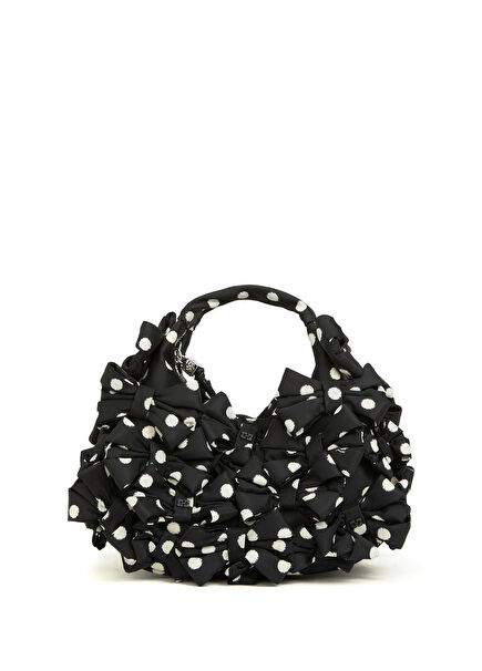 Women's Hobo with Black Polka Dot Bow