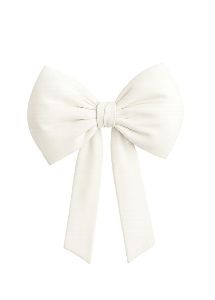 Christmas White Large Size Bow Ribbon Christmas Tree Ornament