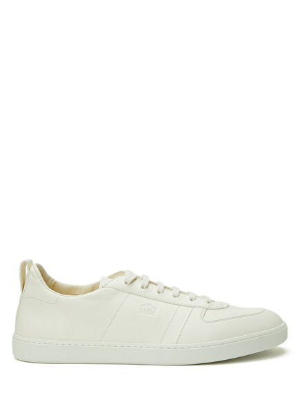 Beyaz Erkek Deri Sneaker