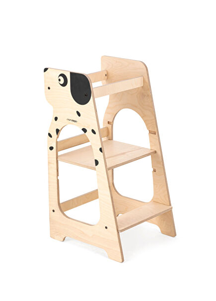 Kule Ahşap Köpek Figürlü Öğrenme Kulesi