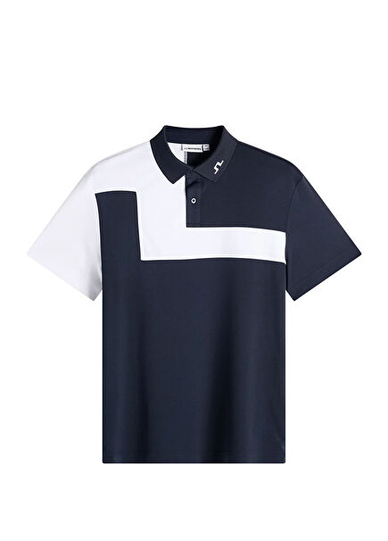 Rody Navy Blue Polo Collar Short Sleeve Men's Sports T-Shirt