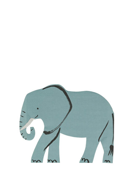 Elephant Figured 16-Pack Napkin